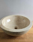 Round Beige Marble Stone Basin 16 | Pre Order