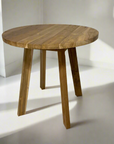 Round Cafe Teak Dining Table 80cm Dia