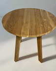 Round Cafe Teak Dining Table 80cm Dia