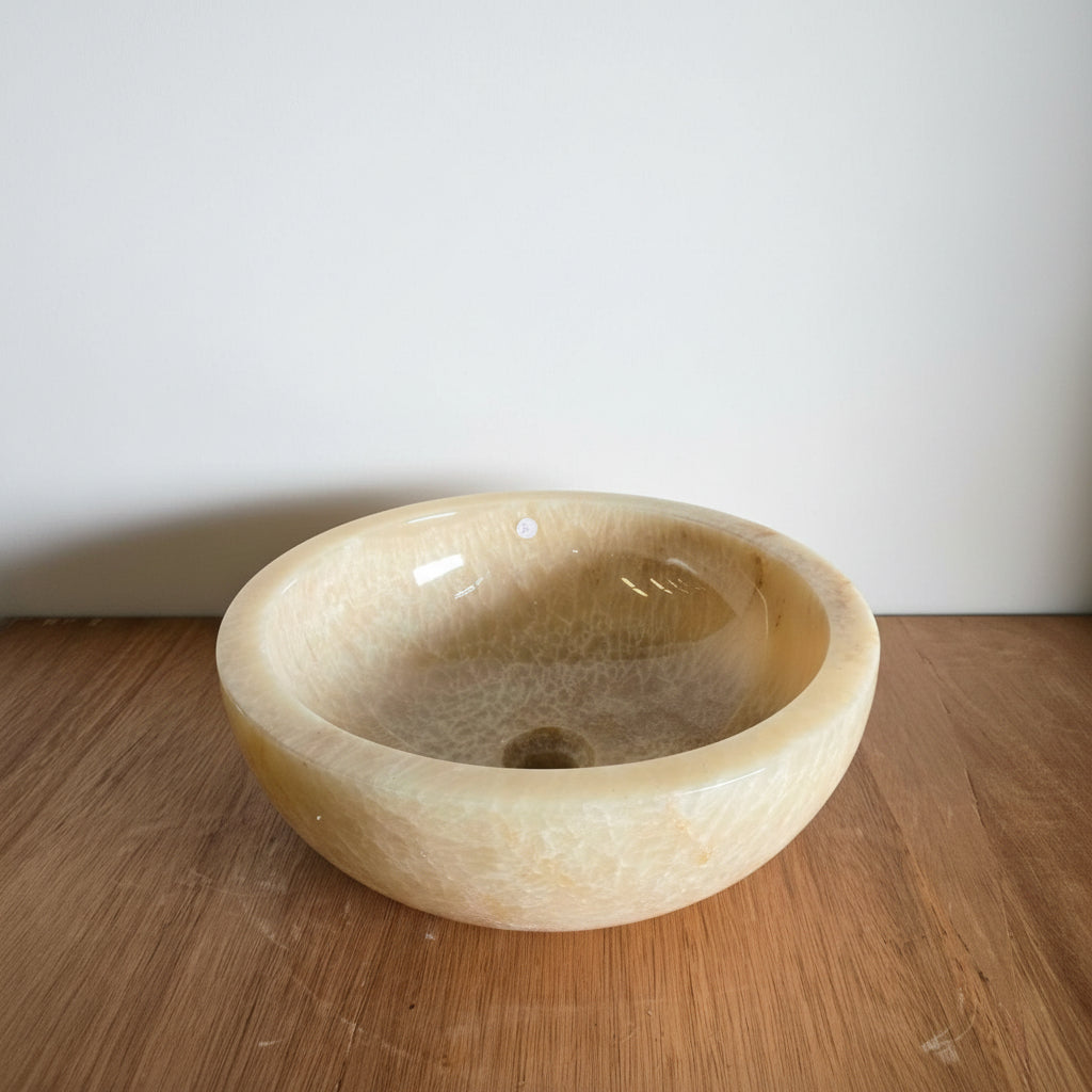 Round Onyx Stone Basin 02 | Pre Order