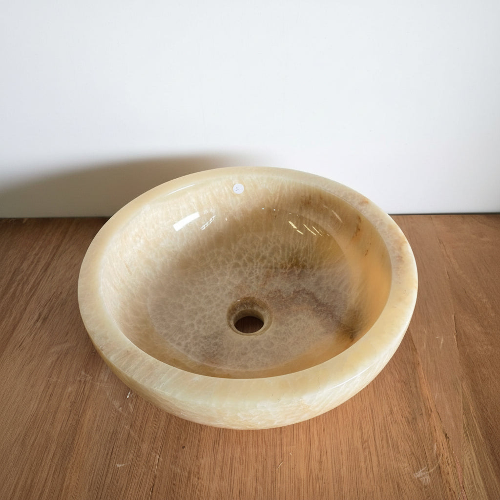 Round Onyx Stone Basin 02 | Pre Order