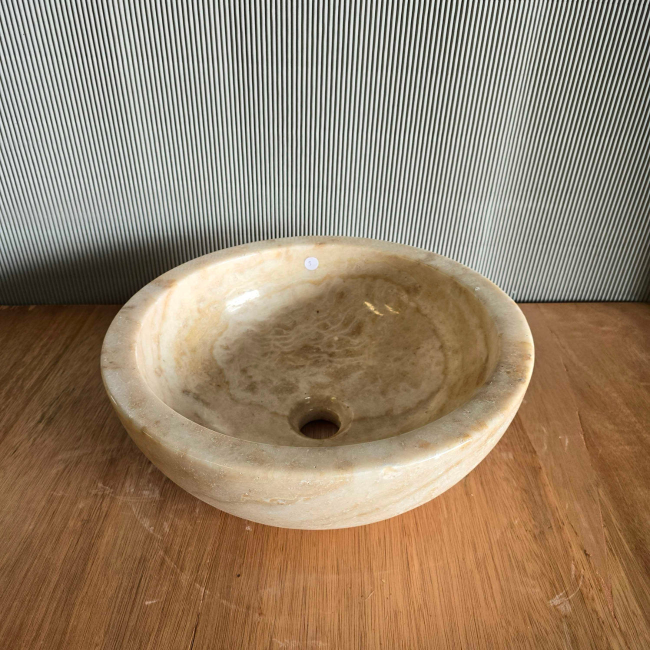 Round Onyx Stone Basin 03 | Pre Order