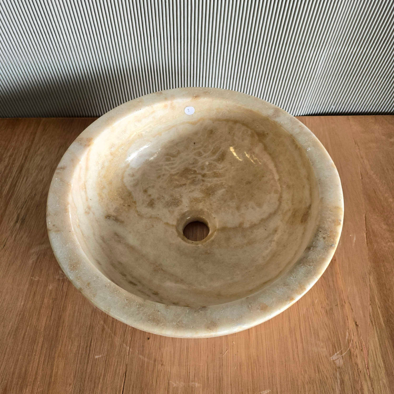Round Onyx Stone Basin 03 | Pre Order