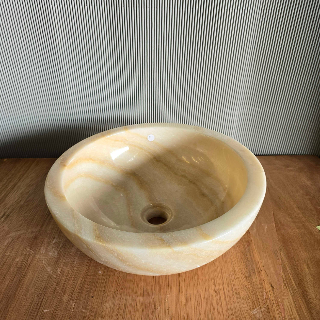Round Onyx Stone Basin 05 | Pre Order