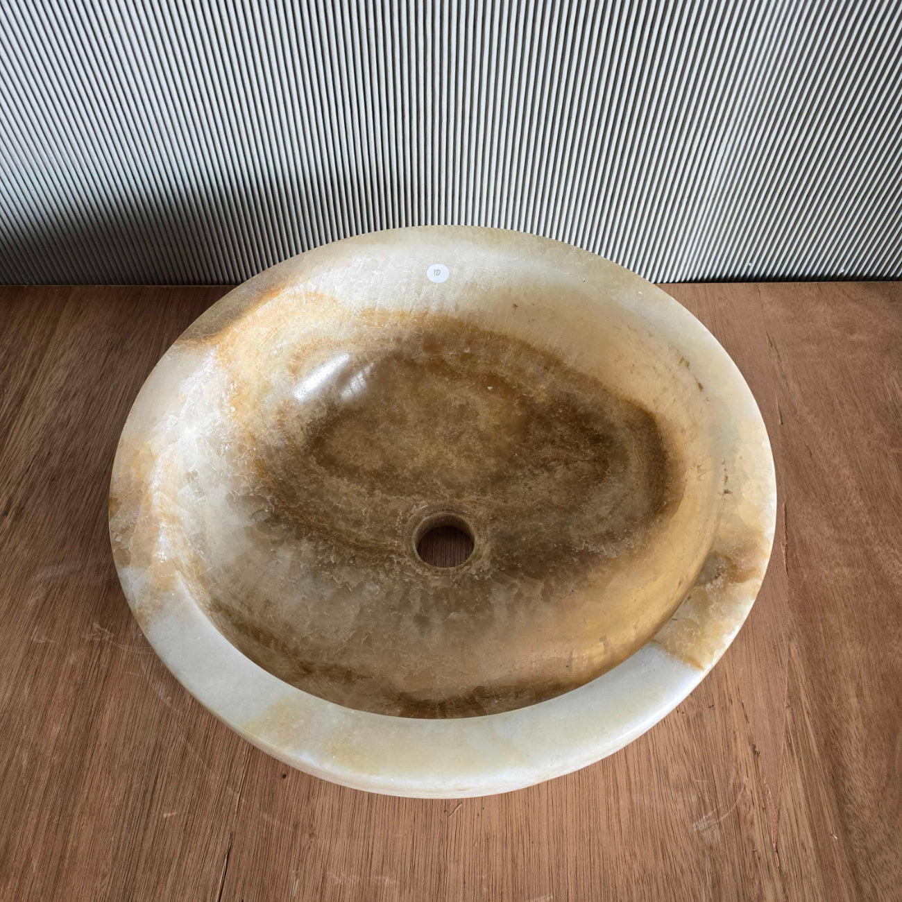 Round Onyx Stone Basin 10 | Pre Order