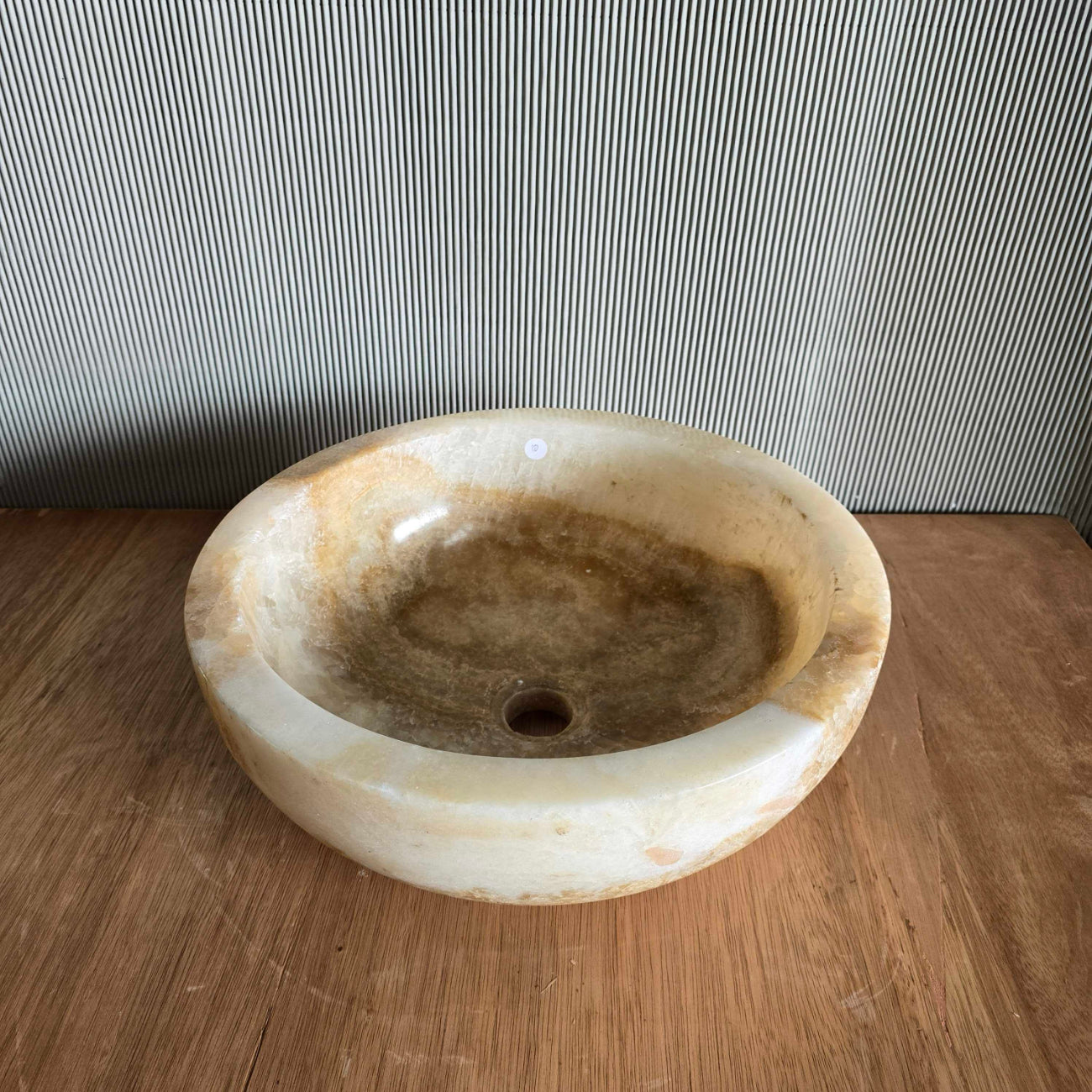 Round Onyx Stone Basin 10 | Pre Order
