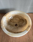 Round Onyx Stone Basin 10 | Pre Order