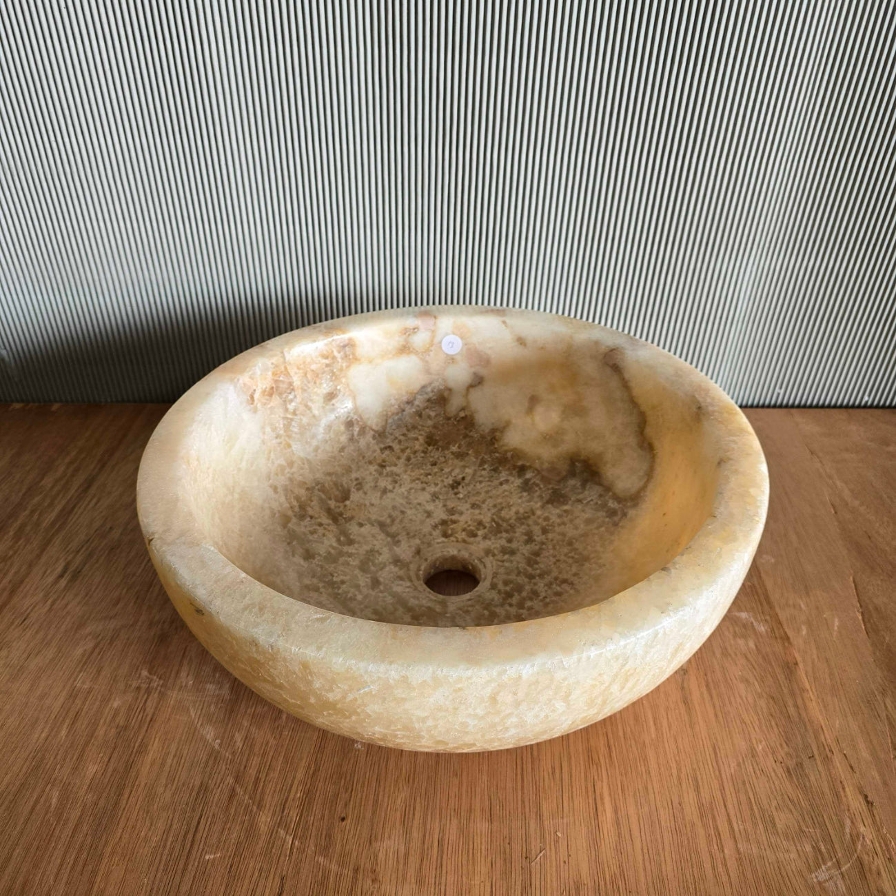 Round Onyx Stone Basin 13 | Pre Order