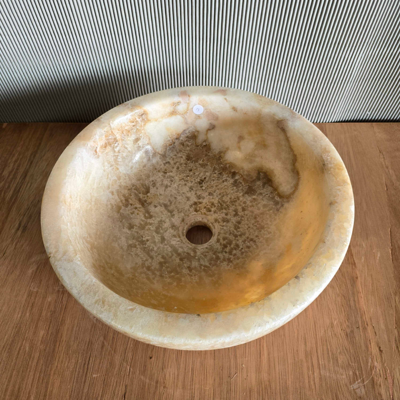 Round Onyx Stone Basin 13 | Pre Order