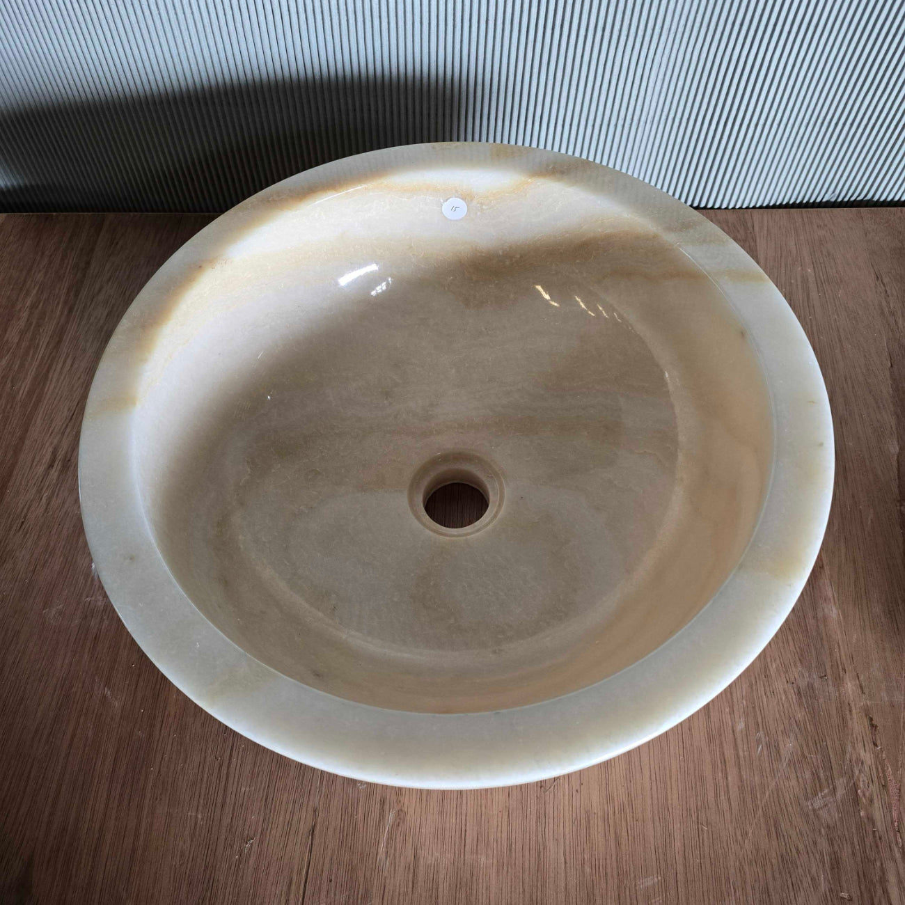 Round Onyx Stone Basin 15 | Pre Order