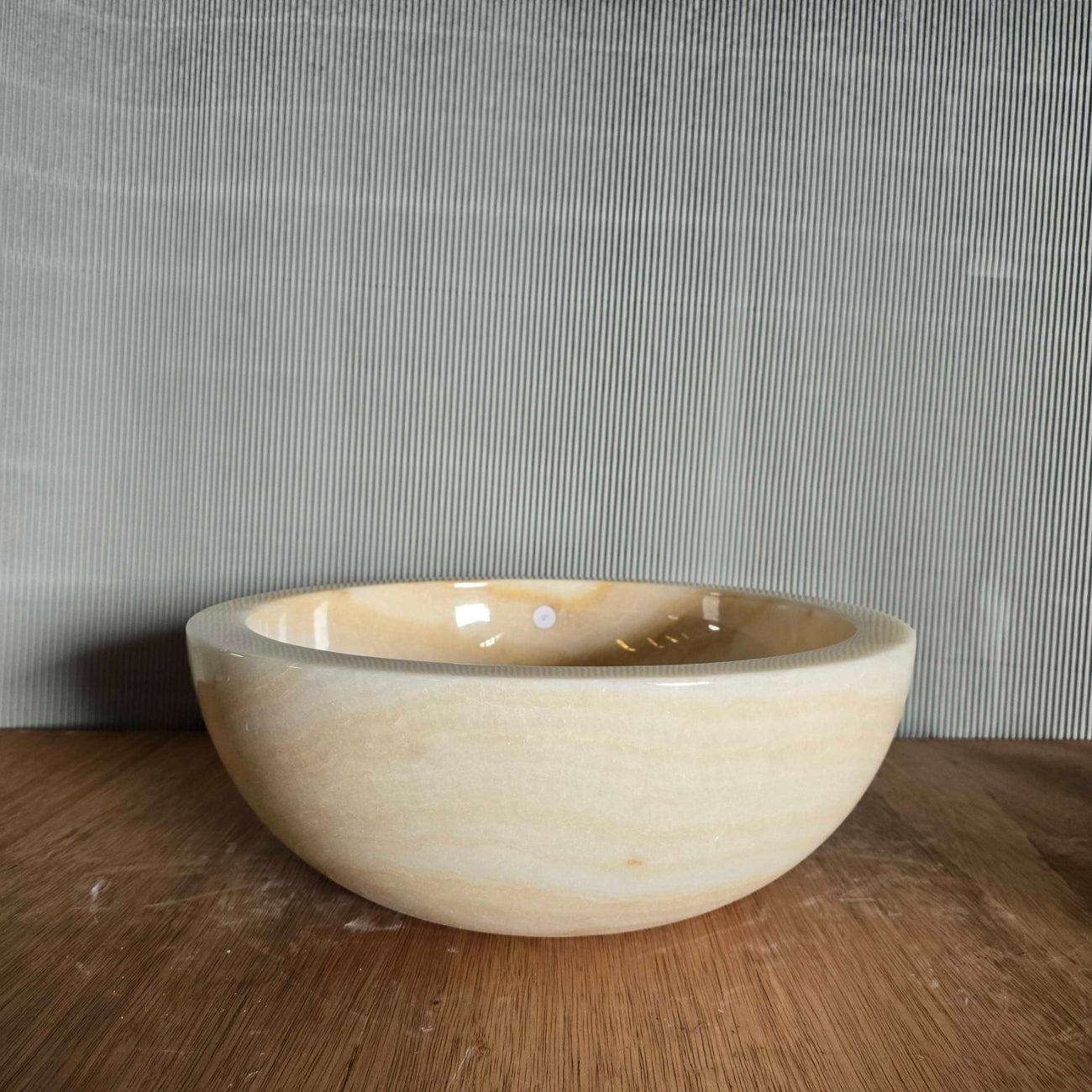 Round Onyx Stone Basin 15 | Pre Order