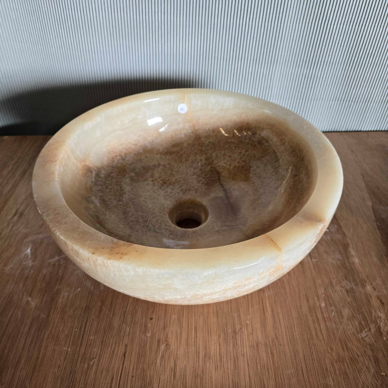 Round Onyx Stone Basin 20 | Pre Order