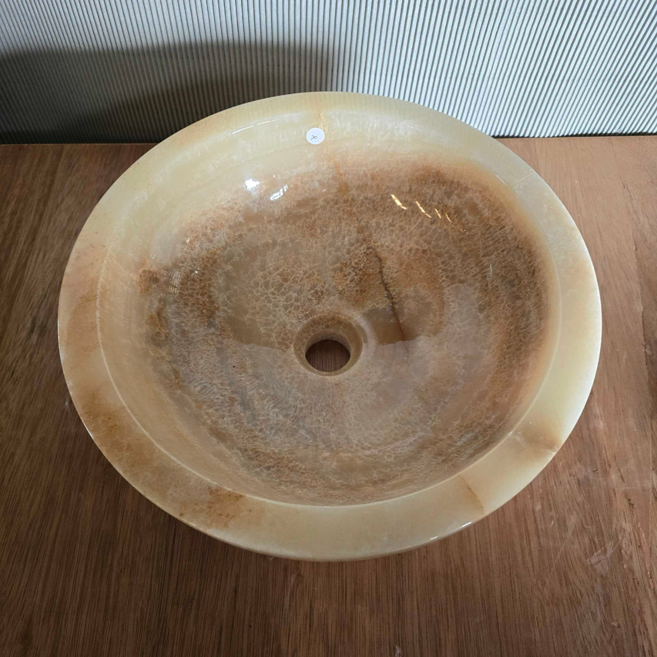 Round Onyx Stone Basin 20 | Pre Order