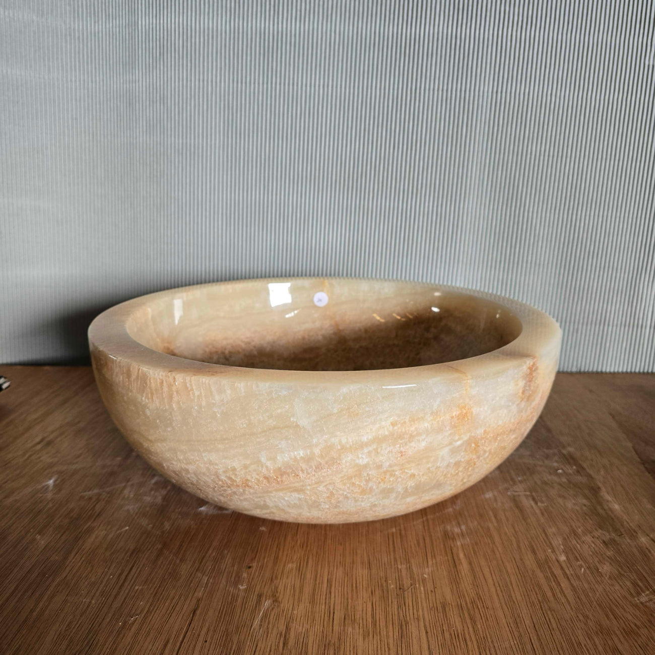 Round Onyx Stone Basin 20 | Pre Order