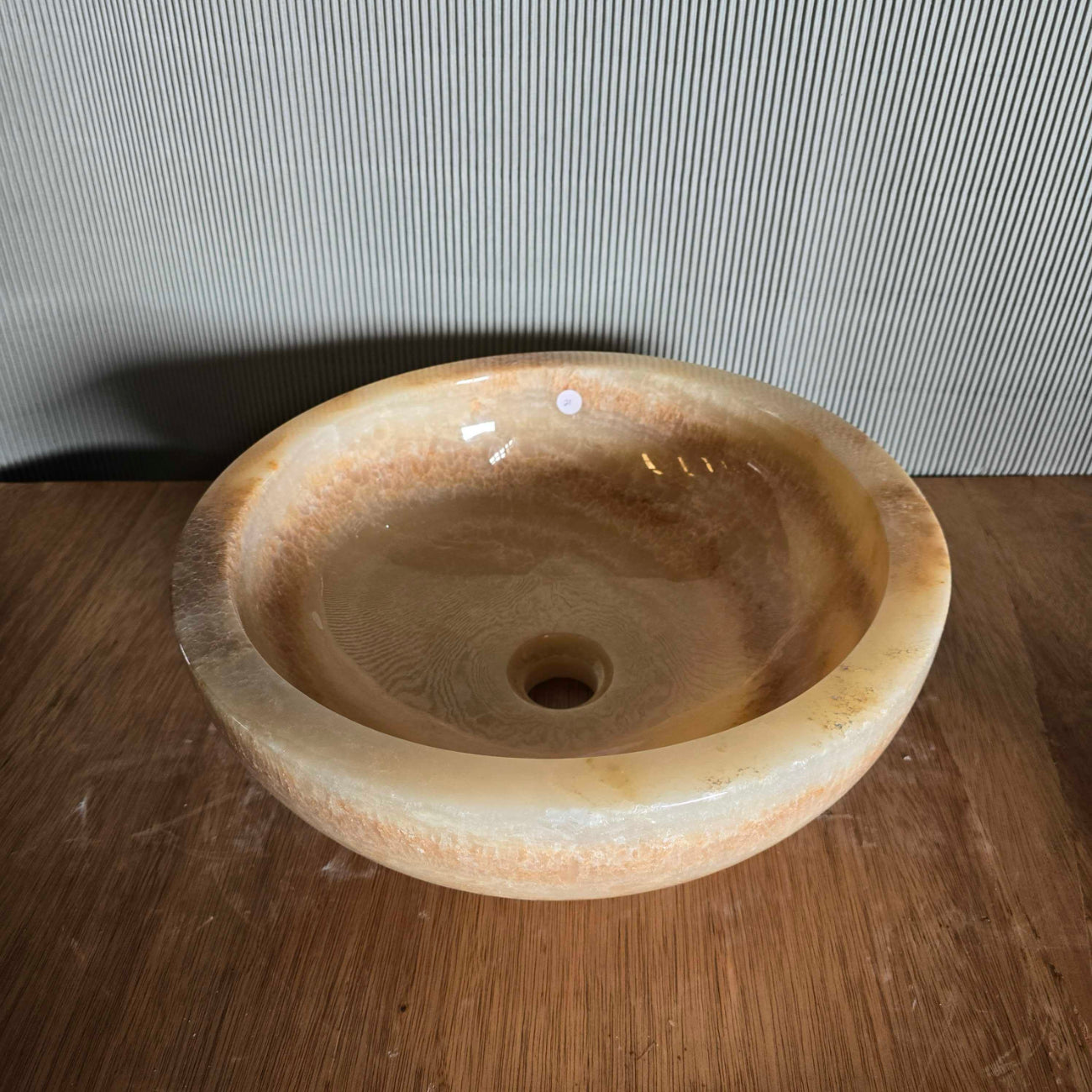 Round Onyx Stone Basin 21 | Pre Order