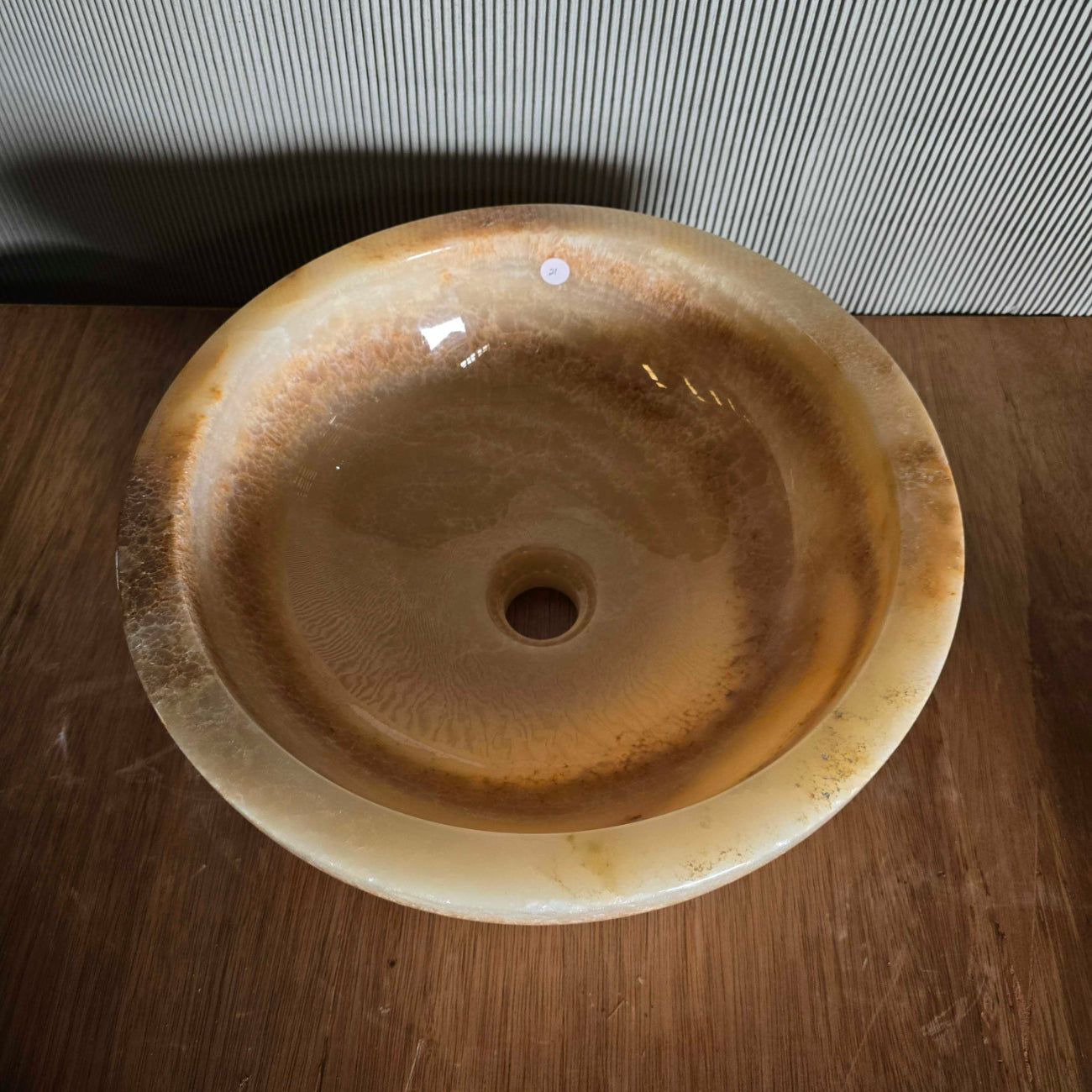 Round Onyx Stone Basin 21 | Pre Order