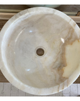 Round Onyx Stone Basin 