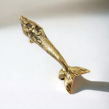 Royal Mermaid Brass Door Handle