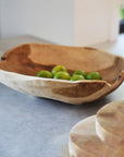 Large Rustic Teak Timber Bowl