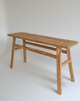 Rustic Teak Console Table - 140cm Length
