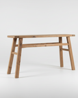 Rustic Teak Console Table - 140cm Length
