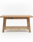 Rustic Teak Shelf 30cm Console Table - 150cm Length