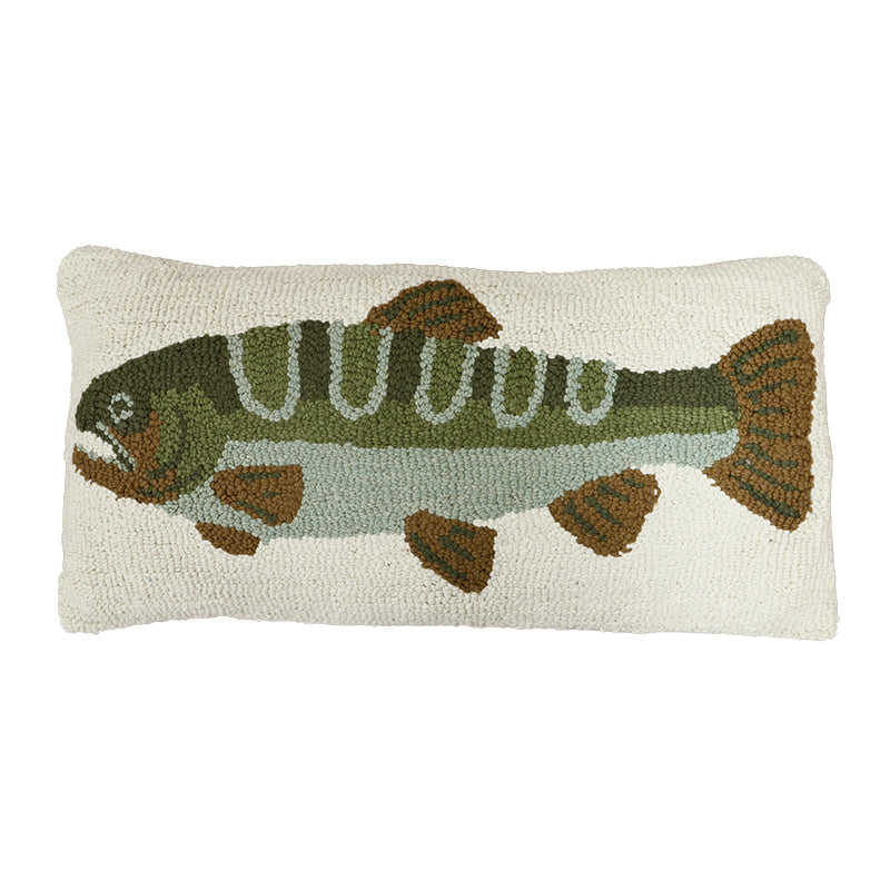 Big Catch Cotton Cushion 25x50cm Green