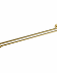 Otus Round Double Towel Rail 750mm - Brushed Gold