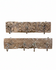 Small Vintage Indian Timber Wall Hooks