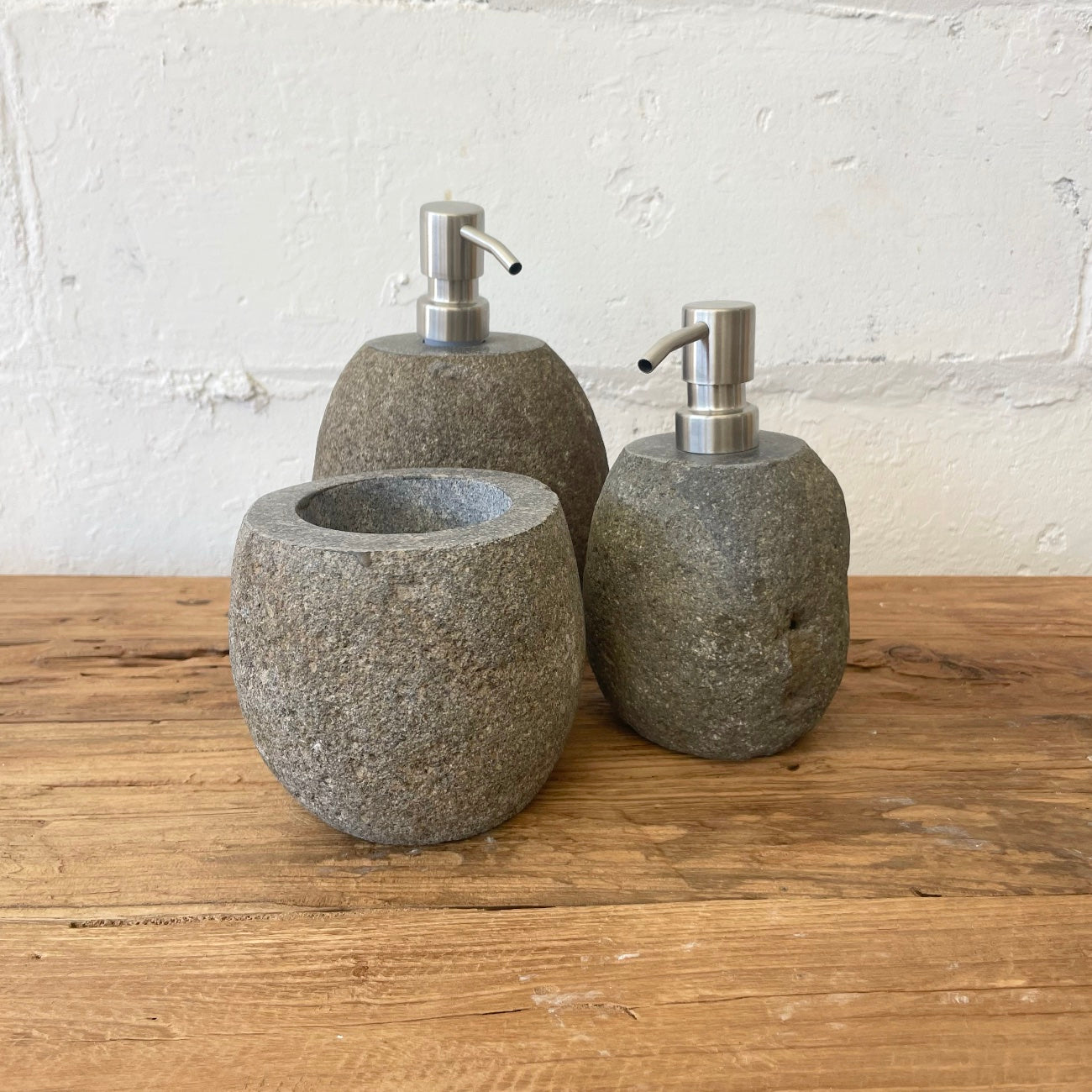 Small River Stone Soap Dispenser