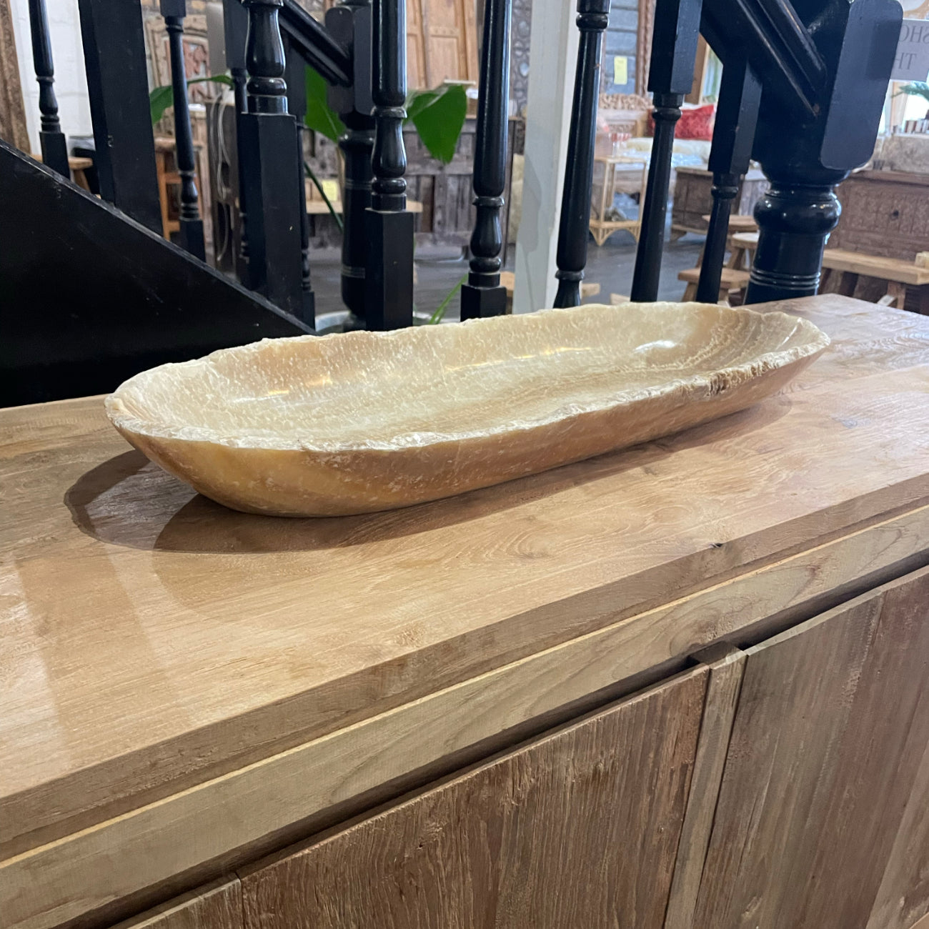 Stone Edge Onyx Oval Bowl 06