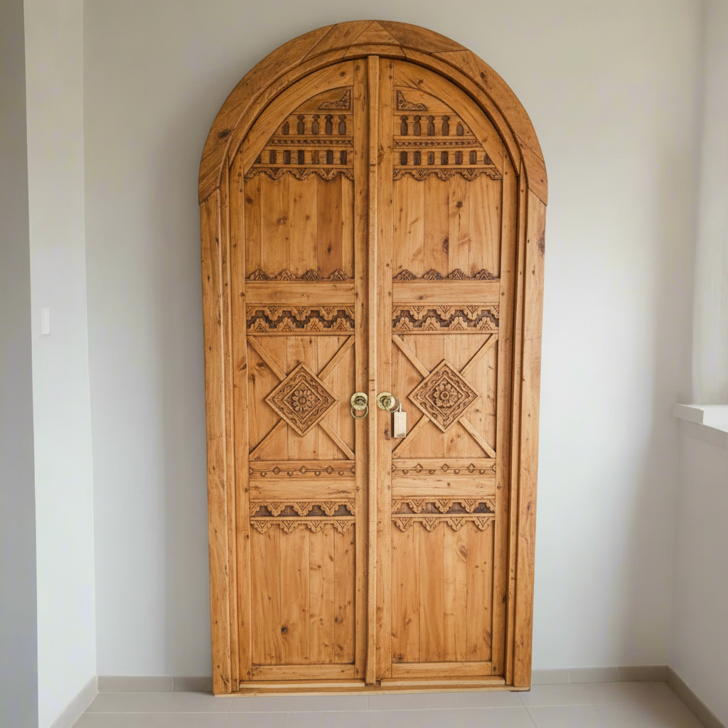 Hadi Balinese Arch Timber Door - 110x220 | Made To Order