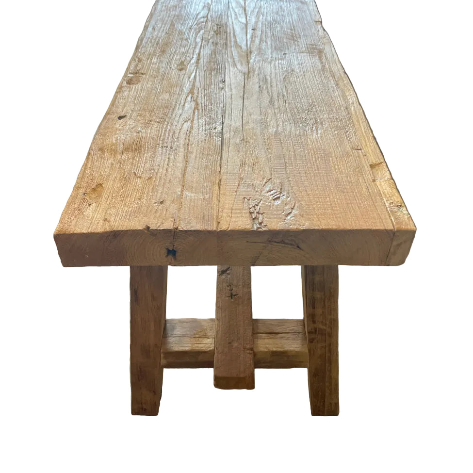 Rustic Teak Bench Seat 100cm