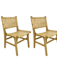 Villa Woven Teak Dining Chair - Set of 2