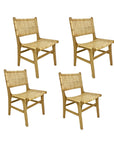 Villa Woven Teak Dining Chair - Set of 4