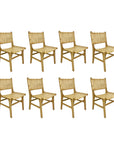 Villa Woven Teak Dining Chair - Set of 8