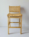 Villa Woven Teak Counter Stool with Back