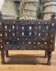 Vintage Indian Timber Damchiya Dowry Chest