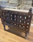 Vintage Indian Timber Damchiya Dowry Chest