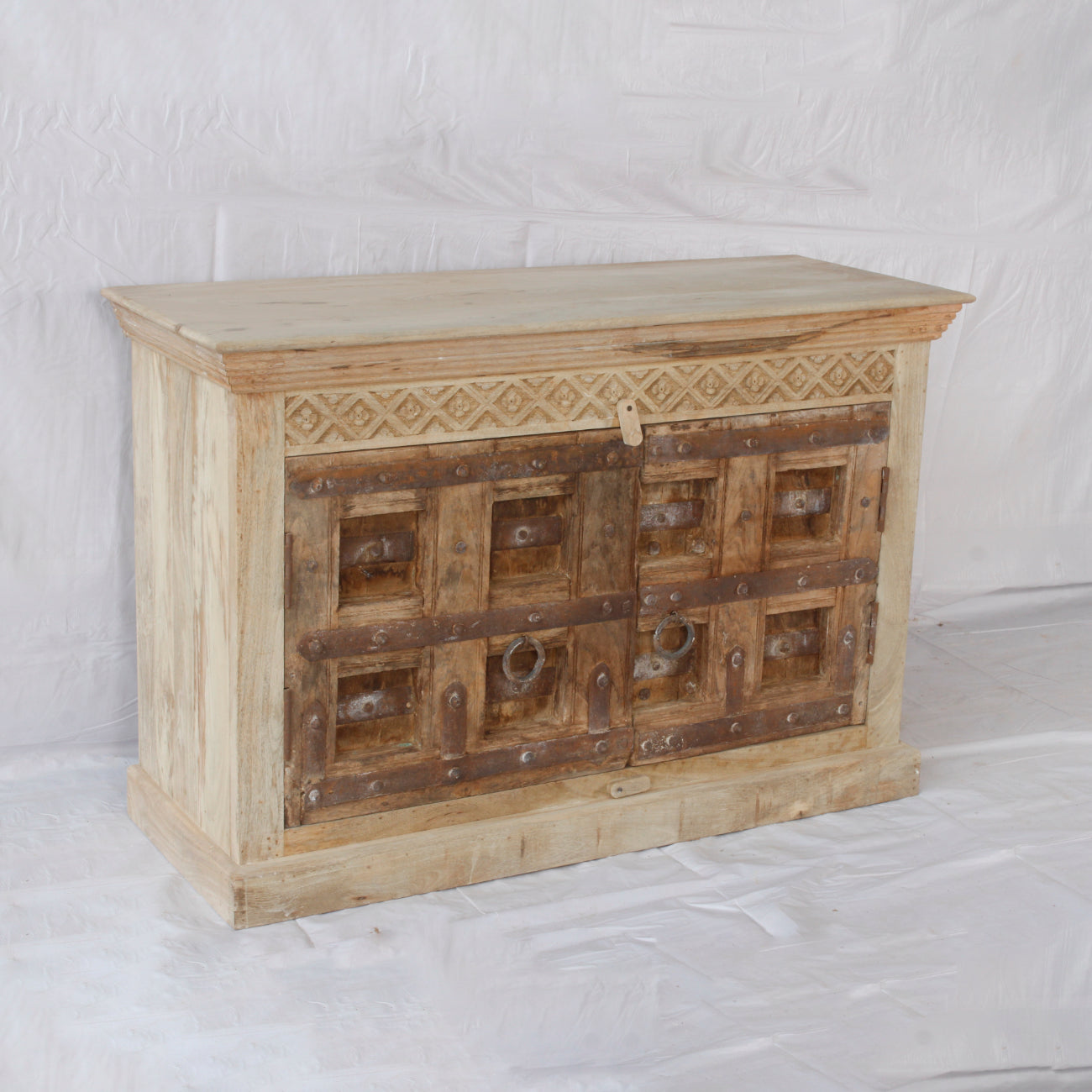 Vintage Indian Timber Vanity 01 - 120cm Length