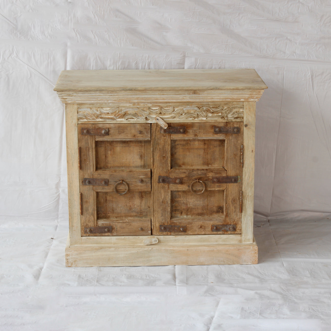 Vintage Indian Timber Vanity 01 - 90cm Length