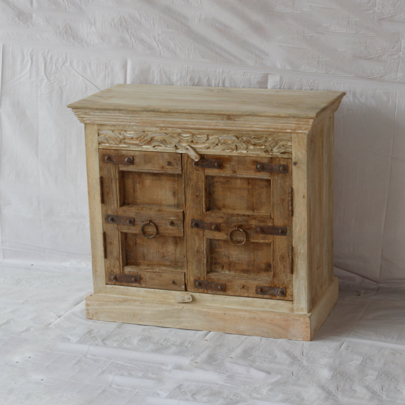 Vintage Indian Timber Vanity 01 - 90cm Length