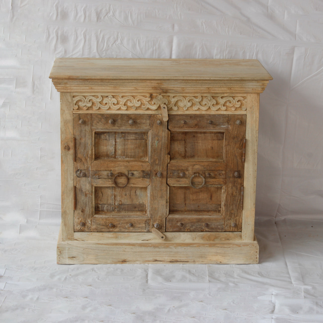 Vintage Indian Timber Vanity 02 - 90cm Length