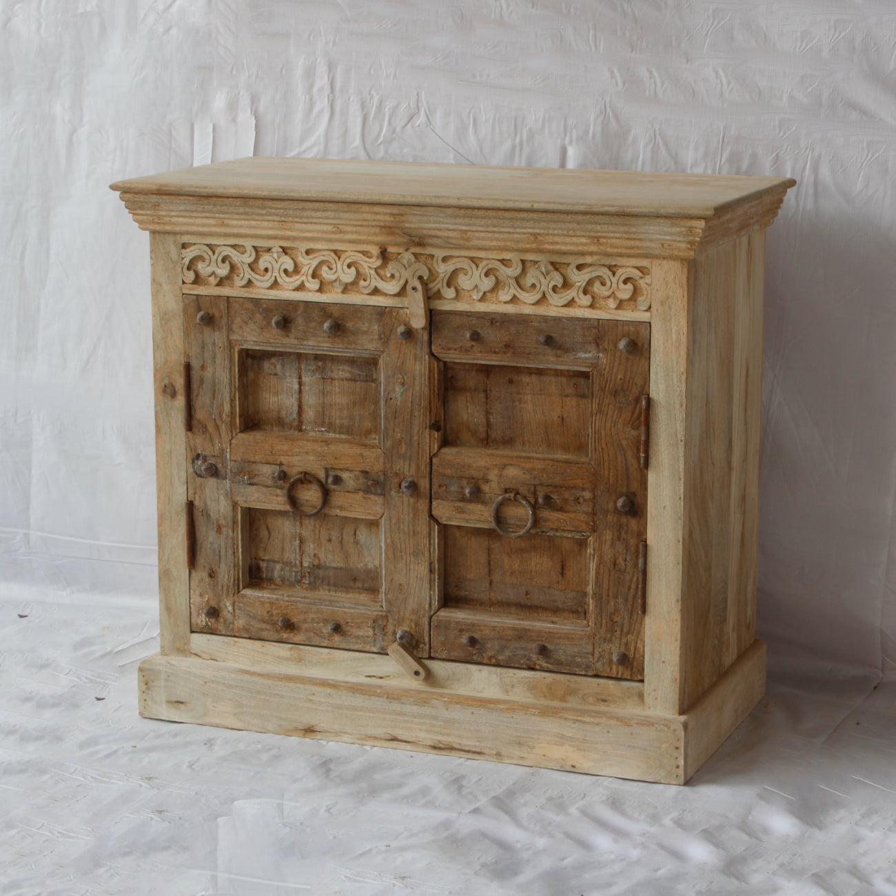 Vintage Indian Timber Vanity 02 - 90cm Length