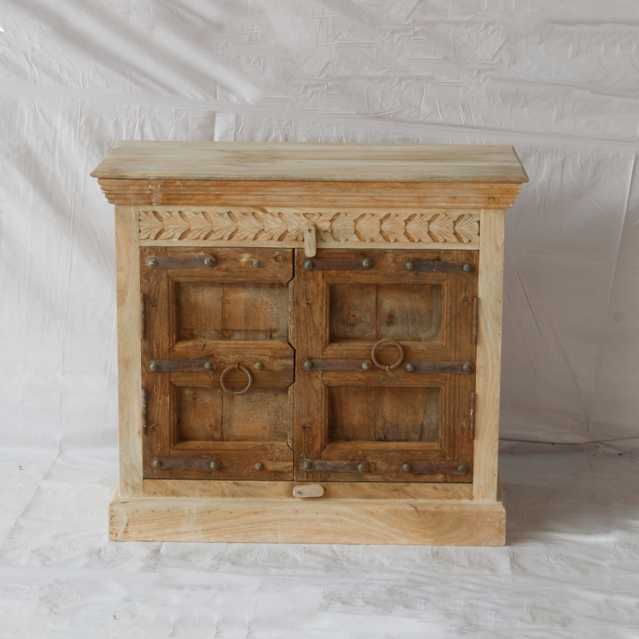 Vintage Indian Timber Vanity 03 - 90cm Length