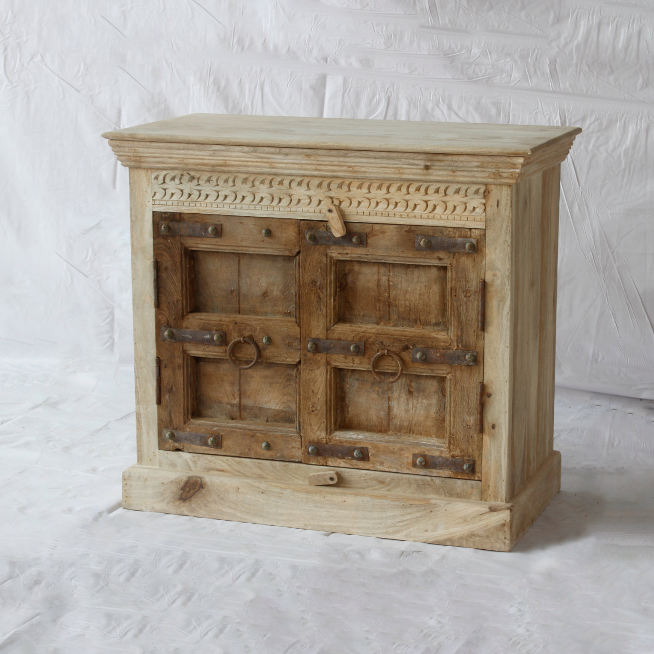 Vintage Indian Timber Vanity 04 - 90cm Length
