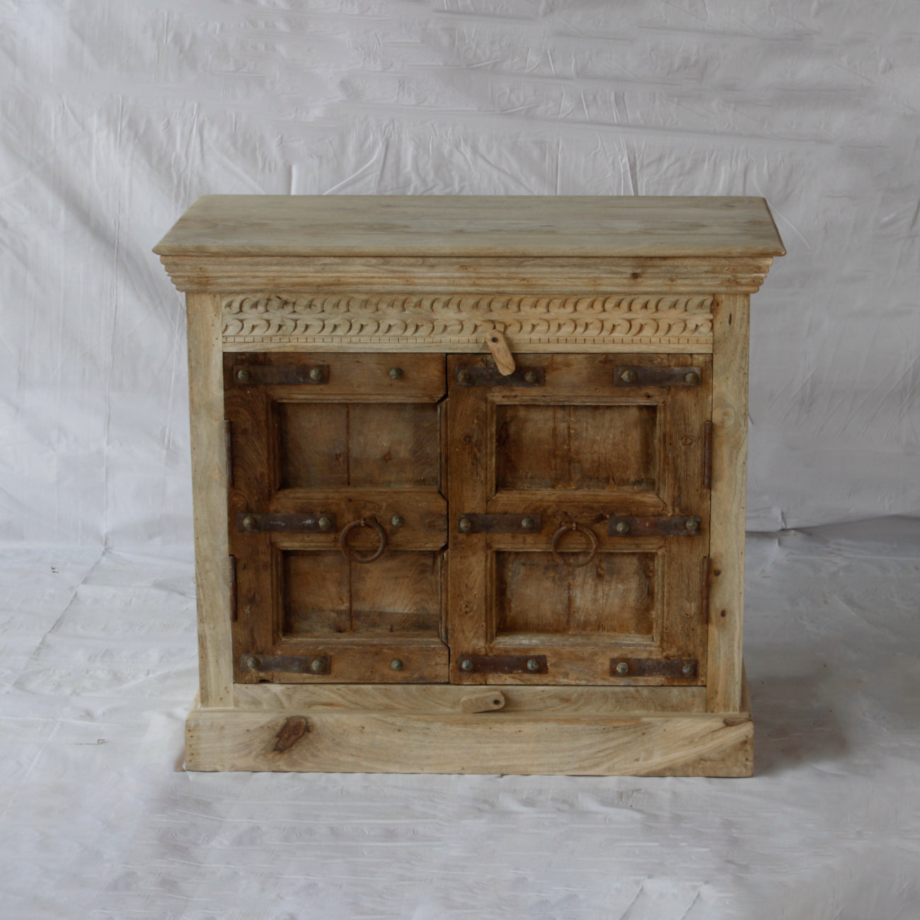 Vintage Indian Timber Vanity 04 - 90cm Length