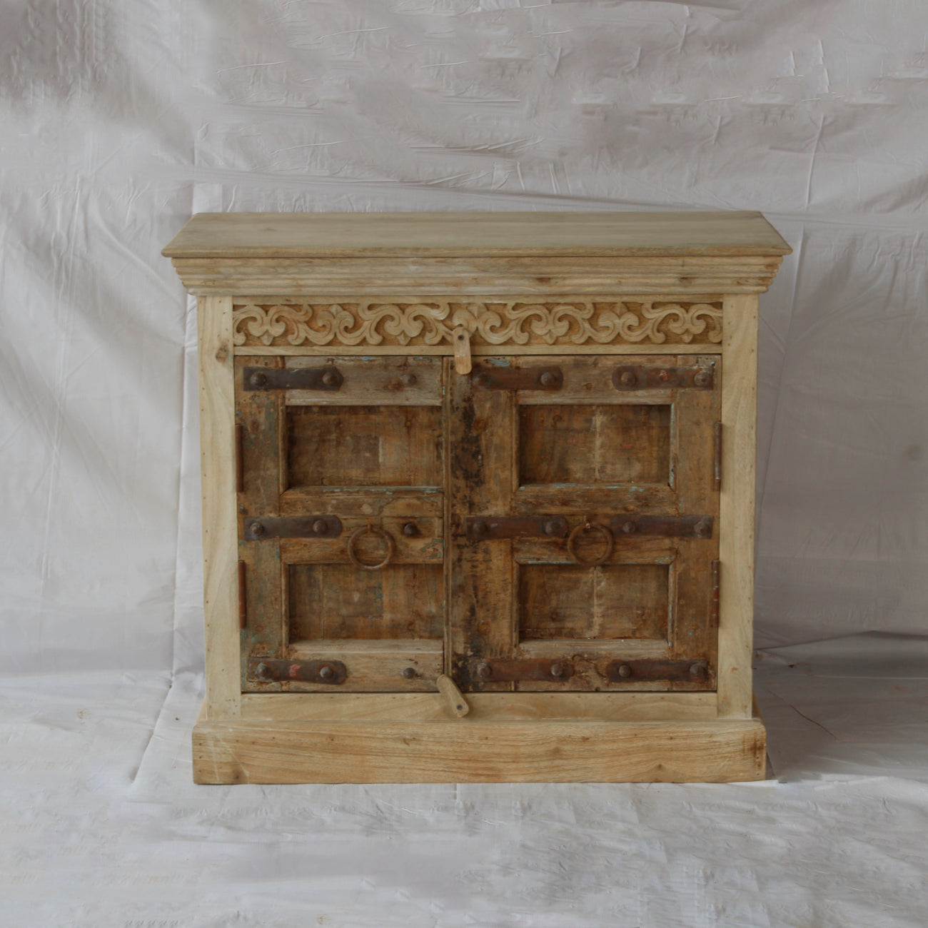 Vintage Indian Timber Vanity 05 - 90cm Length