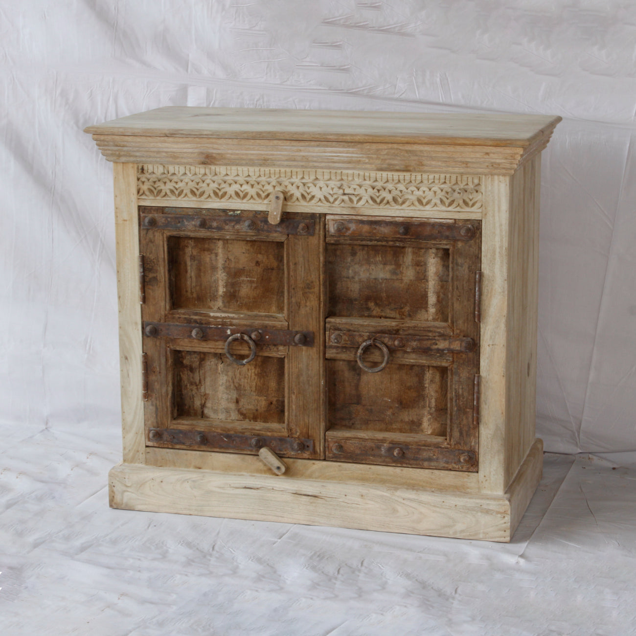 Vintage Indian Timber Vanity 07 - 90cm Length