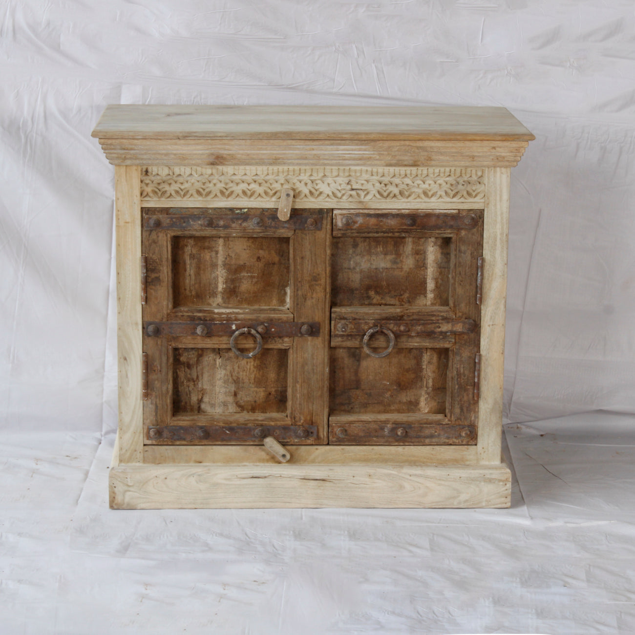 Vintage Indian Timber Vanity 07 - 90cm Length